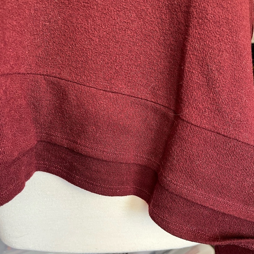 Nally & Millie Women's Sweater in Rich Burgundy - Picture 7 of 12
